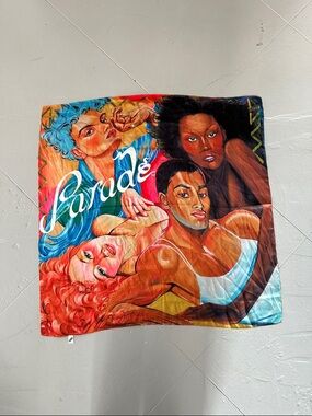 Parade Multicolor Artistic Silk satin  Scarf